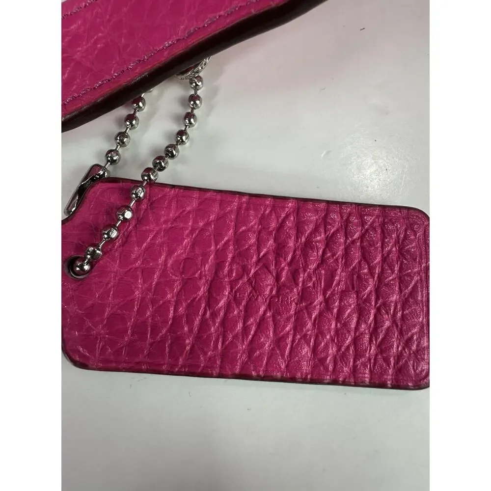 Coach Billie Pebbled Leather Backpack Purse Hot Pink Bag Turnlock Pockets - Picture 14 of 16